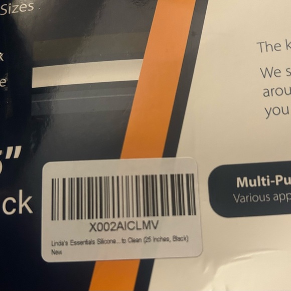 Silicone Stove Gap Covers (2 Pack), Heat Resistant  Between Stovetop-25” Black - Picture 5 of 5